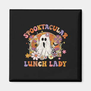 Spooktacular Lunch Dam Happy halloween Spooky Mat Magnet