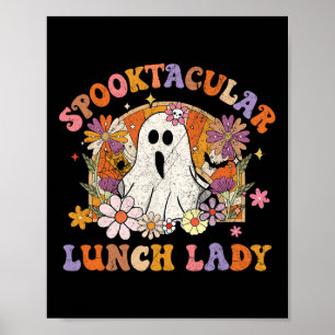 Spooktacular Lunch Dam Happy halloween Spooky Mat Poster