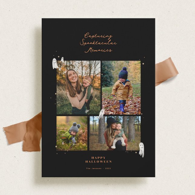 Spooktacular Memories Hallloween Multi Photo Julkort (Skapare uppladdad)