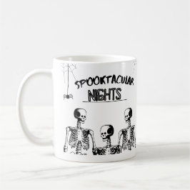 Spooktacular Nights Happy halloween Funny skalle Kaffemugg