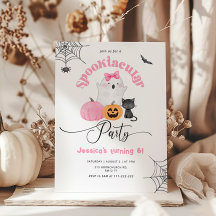 Spooktacular party tjej Halloween-födelsedag