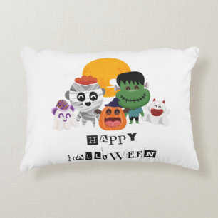 Spooktaculär Roligt med "Happy halloween" Kids Thr Prydnadskudde
