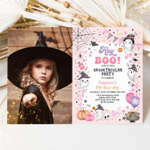 Spooktaculär Rosa Ghost Halloween Birthday Girl