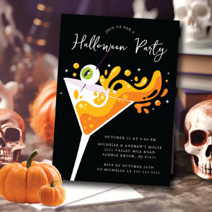 Spooktacular Sip Soiree Halloween Inbjudningar