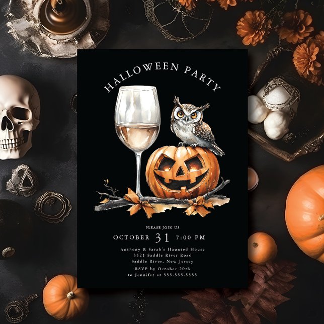 Spooktacular Sips Halloween fest Inbjudningar (Skapare uppladdad)