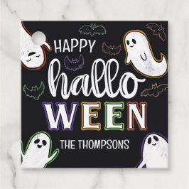 Spooktacular Spöken & Fladdermus Happy halloween Gåvor Etiketter