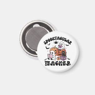 Spooktacular Teacher Cute Spöken Halloween Magnet