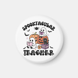 Spooktacular Teacher Cute Spöken Halloween Magnet