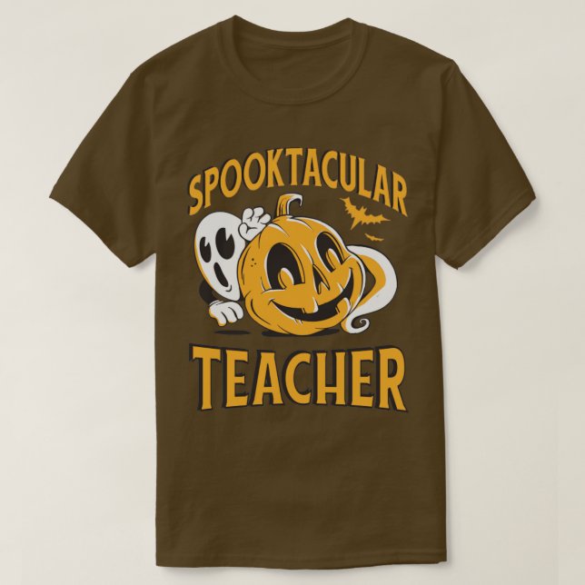 Spooktacular Teacher Halloween1 T Shirt (Design framsida)
