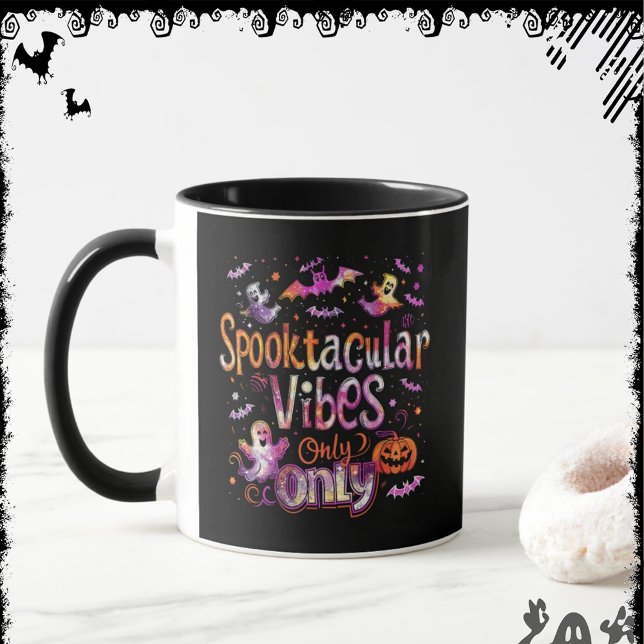 Spooktacular Vibes Only | ExDesigner | Halloween Mugg (Skapare uppladdad)