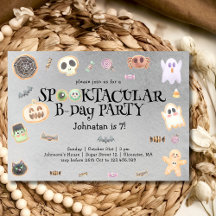 Spooktaculära födelsedagspungar party