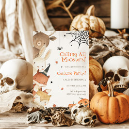 Spooktakulär Halloween-födelsedagsinbjudan Inbjudningar