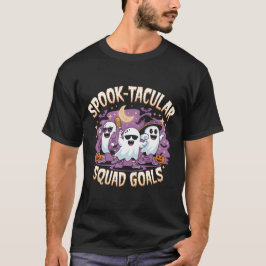 Spooktakulära mål på fyrkantiga rutor t shirt
