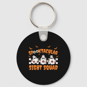 Spooktocular Sight Squad Ghost Halloween Optometry Nyckelring