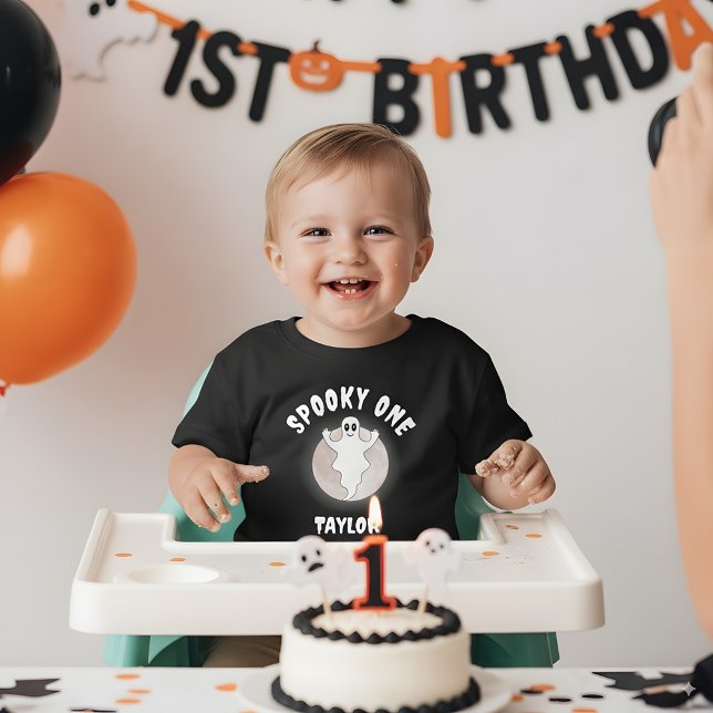 Spooky 1:a födelsedag Roligt Första Halloween Ghos T Shirt (Skapare uppladdad)