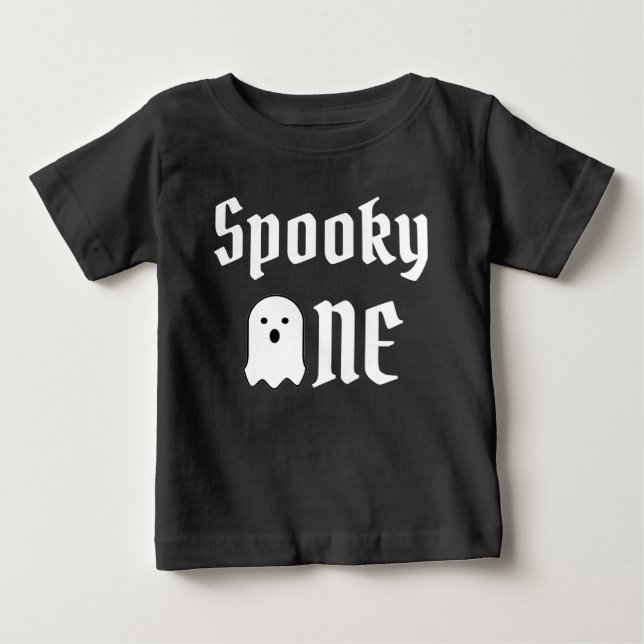 Spooky 1:a födelsedagen Baby T-Shirt (Framsida)