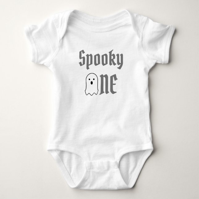 Spooky 1:a födelsedagen Baby T-Shirt (Framsida)
