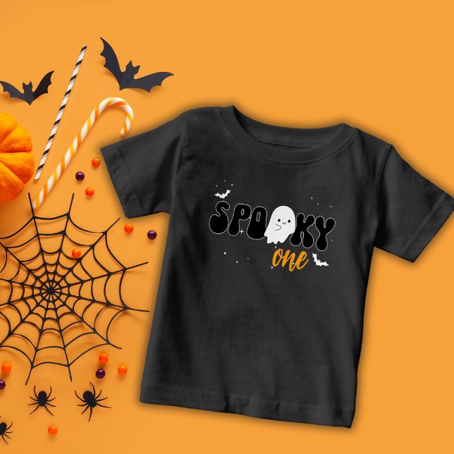 Spooky 1:a födelsedagspresenten Cute Ghost T Shirt (Skapare uppladdad)