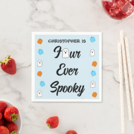 Spooky 4e födelsedagen pappersservett