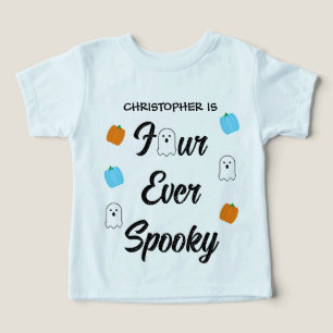 Spooky 4e födelsedagen t shirt