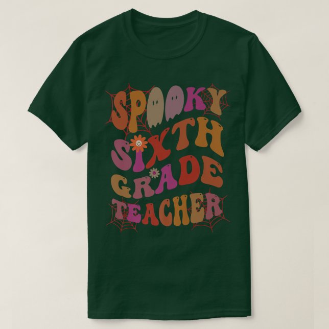 SPOOKY 6E KLASS TEACHER-kostym Det här är min fabo T Shirt (Design framsida)