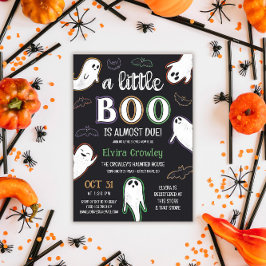 Spooky A Little Boo Halloween Baby Shower Inbjudningar