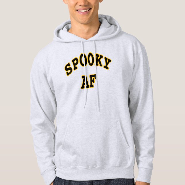 SPOOKY AF-HALLOWEEN UGLY HOODIE (Framsida)