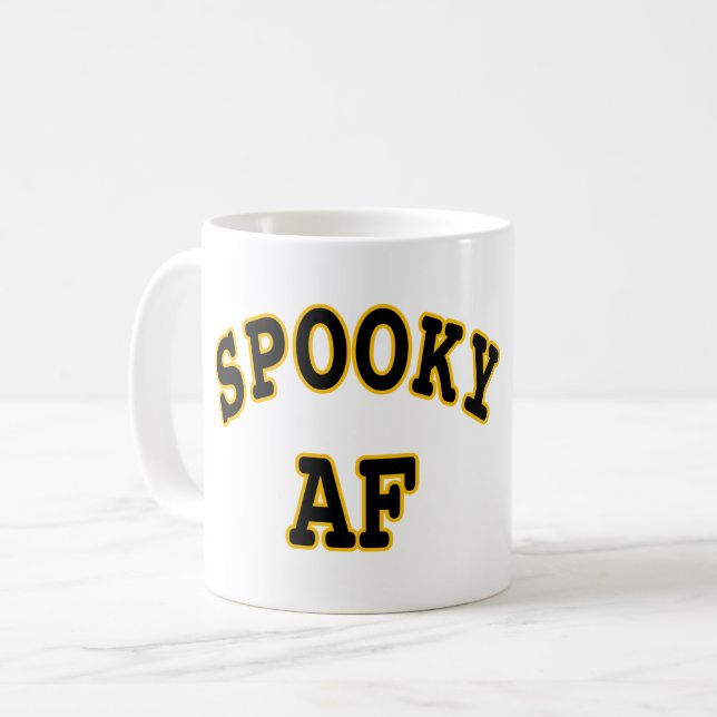 SPOOKY AF-HALLOWEEN UGLY KAFFEMUGG (Framsida vänster)