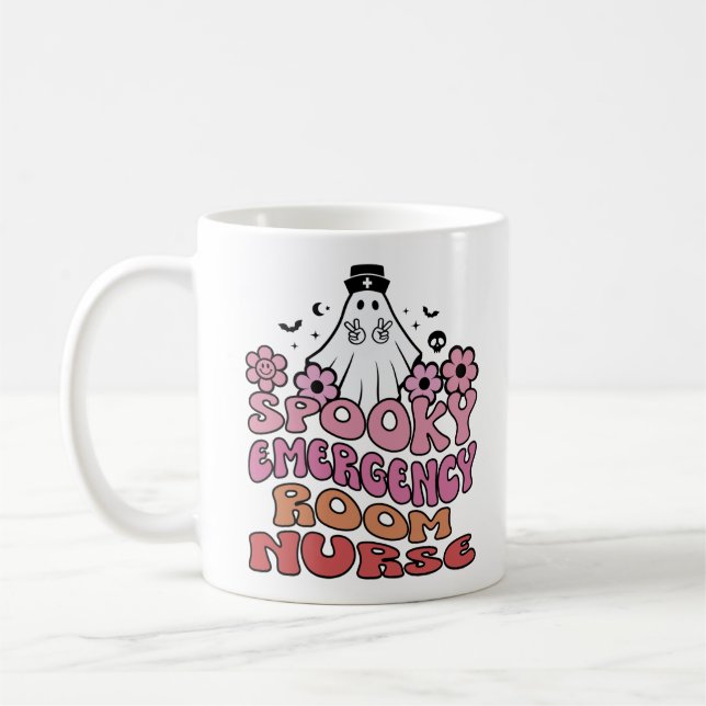 Spooky Akut Room Er Nurse Women Kaffemugg (Vänster)