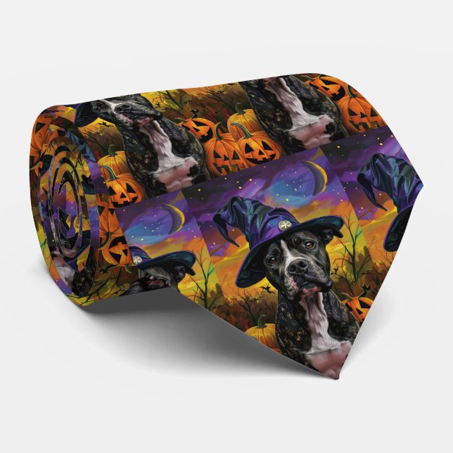 Spooky American Stafford Halloween Pumpkin Slips (Rullad)