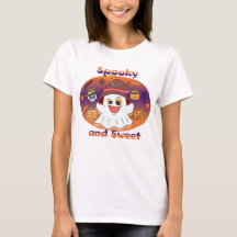 Spooky and Sweet - Halloween Ghost Women's T-Shirt