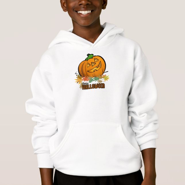 Spooky Animals Pumpkin T Shirt (Framsida)