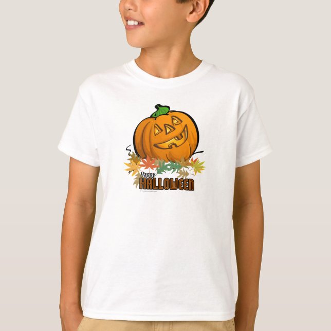 Spooky Animals Pumpkin Tee (Framsida)