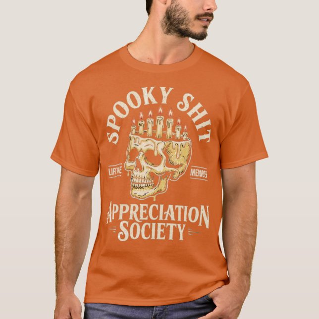 Spooky Appreciation Society T Shirt (Framsida)