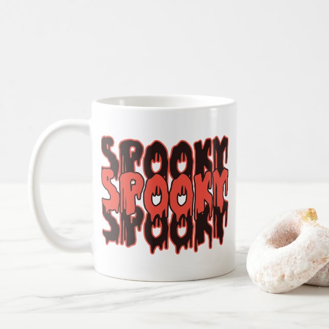 Spooky Autumn Mugg, Spooky Gift for Fall, Hallowee Kaffemugg (Med munk)