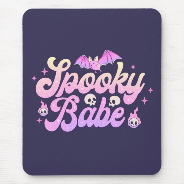 Spooky Babe Cute Halloween Musmatta (Framsidan)