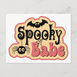 Spooky babe helg vykort