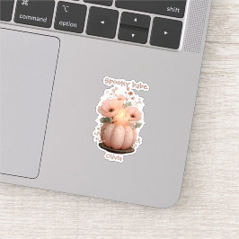Spooky Babe Pumpkin för Girls Klistermärken