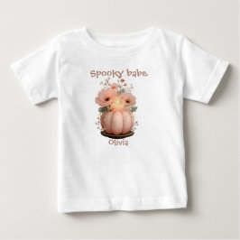 Spooky Babe Pumpkin för Girls T Shirt