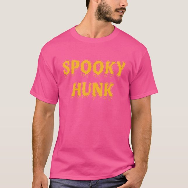 Spooky Babe Spooky Hunk Matching Par Hallowee T Shirt (Framsida)