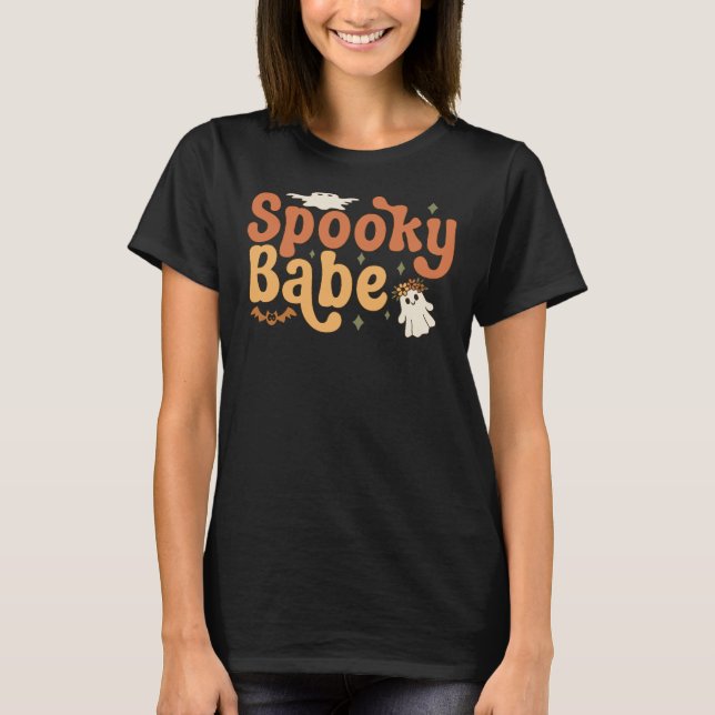 Spooky Babe T Shirt (Framsida)