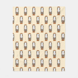 "Spooky Babe" Woman Halloween Ghost Orange Fleecefilt