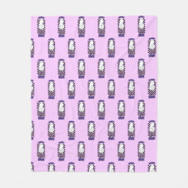 "Spooky Babe" Woman Halloween Ghost Retro Lila Fleecefilt