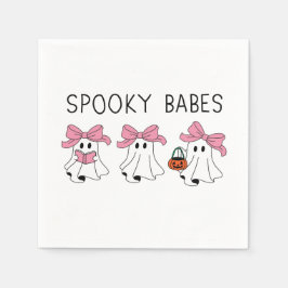 Spooky babes cute ghost pappersservett