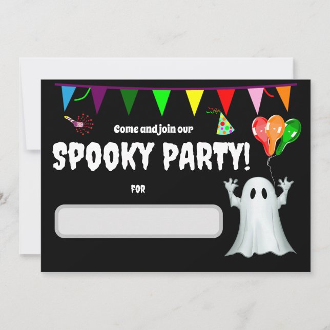 Spooky Barns födelsedag Party Inbjudningar (Framsida)