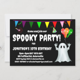 Spooky Barns födelsedag Party Inbjudningar