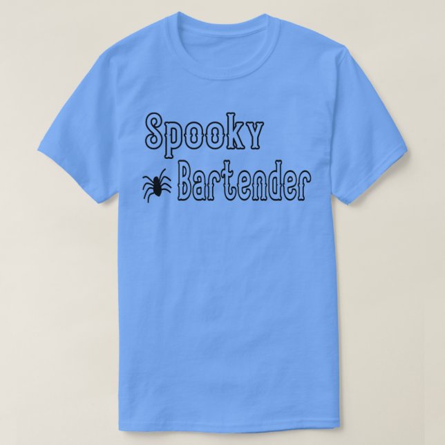 Spooky Bartender Funny Halloween Costumes 2021 T Shirt (Design framsida)