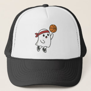 Spooky Basketball Ghost Keps