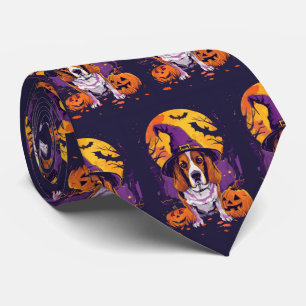 Spooky Beagle Halloween Witch och Pumpkin Slips