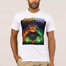 Spooky Beats Jack-o-Lantern Halloween DJ T Shirt